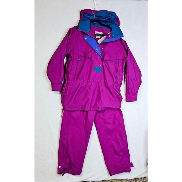 L.L. Bean Vintage Ws L Track Suit Set. Goretex. Magenta Pink Teal. 90s. Y2K Vibe - Picture 1 of 16